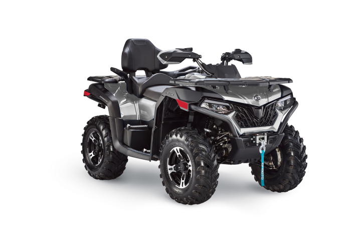 a motorcycle parked on the side of a vehicle